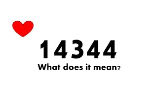 What does 14344 meaning and why experiencedtips [upl. by Nohsad781]