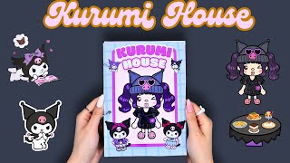 How to Make a Toca Boca Kuromi House Quiet Book  DIY Paper ASMR [upl. by Tisbee]