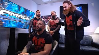 Roman Reigns And OG Bloodline Full Backstage Segment  WWE SmackDown Highlights Today [upl. by Haneen461]