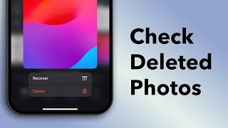 How To Check Deleted Photos On iPhone [upl. by Uohk]