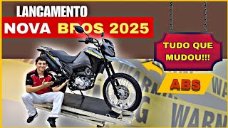 BROS 160 ABS CINZA 2025 TUDO O QUE MUDOU [upl. by Robson]