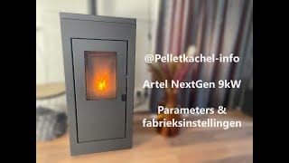 Artel NextGen 9kW pelletkachel  Parameters instellen amp fabrieksinstellingen [upl. by Naitsirc]