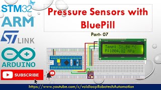 07 Pressure sensor with STM32 BMP280 Arduino BluePill [upl. by Emie]