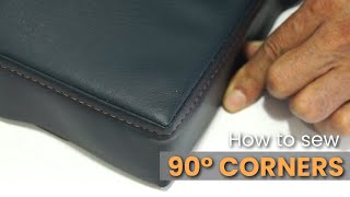 How to sew 90° Corners  Car Upholstery Basics [upl. by Leiru]