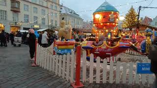 Christmas Market 🎄 Old Town Tallinn Estonia 🇪🇪  4k walk [upl. by Tenaj355]