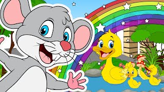 Peek a Boo  Five Little Ducks  Nursery Rhymes amp Kids Songs  Baby Songs [upl. by Joo900]