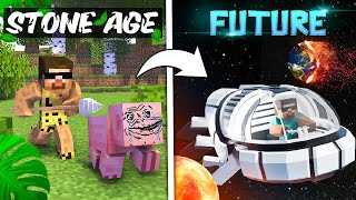 STONE AGE TO FUTURE IN MINECRAFT [upl. by Anima]