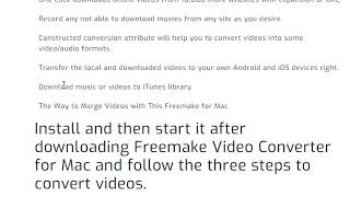 Freemake Video Converter For Mac Free Download [upl. by Llerref972]