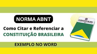 Referências Bibliográficas de LEIS DECRETOS e NORMAS no TCC [upl. by Ydnes]