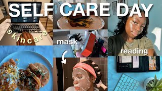 THE ULTIMATE SELF CARE ROUTINE ♡  reading amp take care of ME qampa healthy habits [upl. by Htebsle]