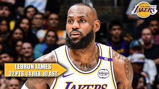 LeBron James’ TRIPLEDOUBLE leads Lakers to best start since 201011  NBA on ESPN [upl. by Aibun174]