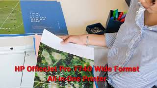 HP OfficeJet Pro 7740 Wide Format AllinOne Printer Review [upl. by Demetra]