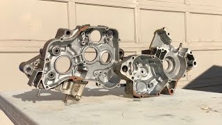 Complete DETAILED engine tear down on a 2003 cr125r  Build Part 7 [upl. by Trimmer]