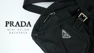 Prada Mini Nylon Backpack Unboxing [upl. by Medeah]