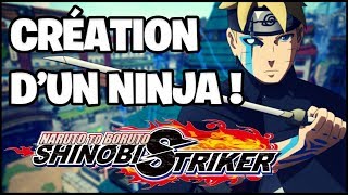 LA CRÉATION DU PERSONNAGE  CHARACTER CREATION  NARUTO TO BORUTO  SHINOBI STRIKER FR PS4 [upl. by Artied236]