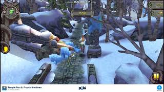 Playing TEMPLE RUN II FROZEN SHADOWS On Poki9102024 [upl. by Desimone]