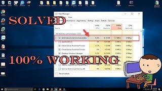 How To Solve Antimalware Service Executable High CPU Usage MsMpEngexe Problem in Windows 10818 [upl. by Aloin23]