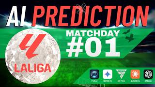 LALIGA Prediction 🔮  Matchday 01  Spain Laliga Football  AI Simulation Results and Forecast ⚽ [upl. by Russo]