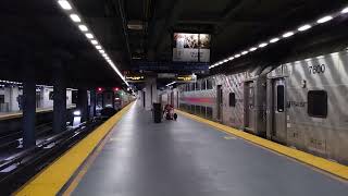 Multilevel 75587055 leaving New York  Penn Station  Multilevel 7600 [upl. by Francoise]