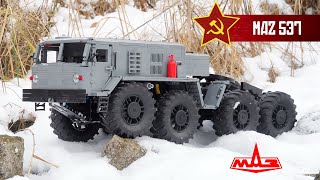 Lego MAZ 537 ver 2  Soviet Military Truck 8x8 2021 [upl. by Yesnel657]