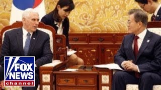 Pence says US open to talk with North Korea [upl. by Lehcar35]