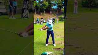 Open Champion Golfer of the Year Xander Schauffele Iron Swing Slow Motion FO [upl. by Felder]