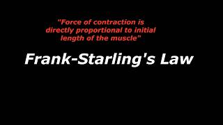 FrankStarling s Law [upl. by Trici]