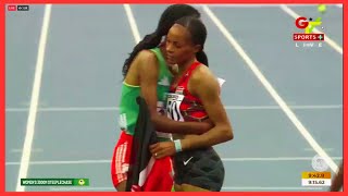 Epic MARY EKIRU 1500M MEDALAfrican Championship [upl. by Lilith]