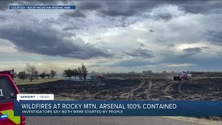 Brush fires at Rocky Mountain Arsenal Thursday were humancaused [upl. by Nordine]