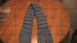 Knifty Knitter Scarf with a twist [upl. by Aenet269]