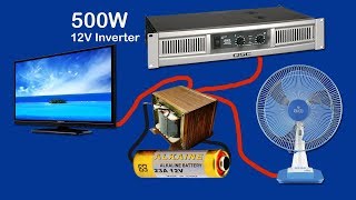 How to make inverter 12V to 220V240V 500W part2 [upl. by Inahpets]