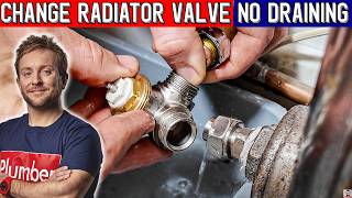 HOW TO SWAP RADIATOR VALVE  No Draining Down [upl. by Felipa]