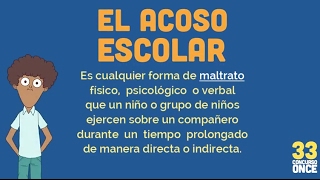 ¿Qué es el acoso escolar [upl. by Justus]