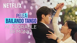 Pelea bailando tango  Mi adorable demonio  Netflix [upl. by Vasili]