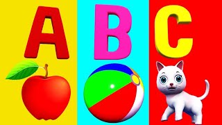 A for apple  अ से अनार  abcd  phonics song  a for apple b for ball c for cat  abcd song  abcde [upl. by Tija]