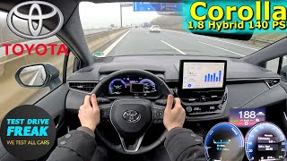 2024 Toyota Corolla Touring Sports 18 Hybrid 140 PS TOP SPEED AUTOBAHN DRIVE POV [upl. by Notlew]