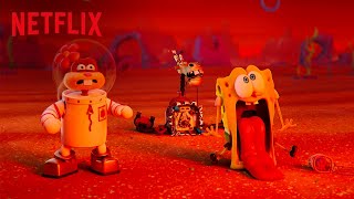 Bikini Bottom Gets Scooped Up  Saving Bikini Bottom The Sandy Cheeks Movie  Netflix [upl. by Lennahs]