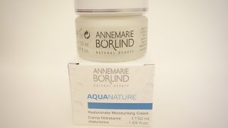 Review Annemarie Börlind Test Creme AquaNature [upl. by Laris]