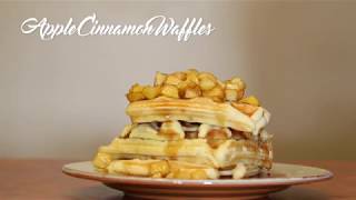 Super Easy Jiffy Apple amp Cinnamon Waffles by Jess [upl. by Liris]