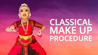 Bharatanatyam Makeup  Stepwise Makeup Procedure [upl. by Allie]