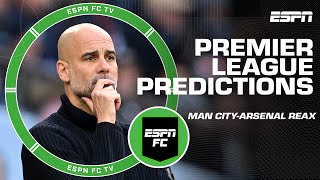 Premier League Predictions  thoughts on the Man CityArsenal draw ⚽  ESPN FC [upl. by Paulina908]