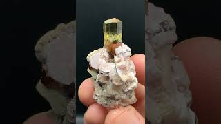 Tourmaline with Lepidolite from Brazil  Fine Art Minerals  Tourmaline [upl. by Naibaf]