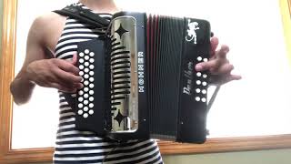 TUTORIAL  Katyusha  Accordion Diatonic [upl. by Latoyia]