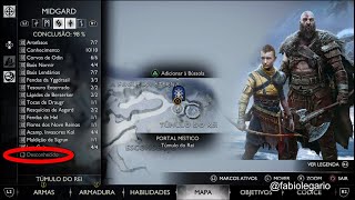 LOCALIZAÇÃO DA MISSÃO DESCONHECIDO MIDGARD 100  GOD OF WAR RAGNAROK [upl. by Cyd393]