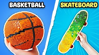 LEGO Basketball vs LEGO Skateboard 🏀 🛹 Popular SPORTS in LEGO [upl. by Aiciruam]