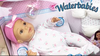 Water Babies Special Delivery Baby 25th Anniversary Drink and Wet Doll Unboxing Feeding amp Details [upl. by Hayyifas]