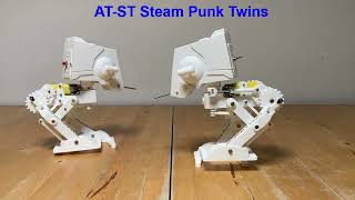 ATST STEAM PUNK TWINS WALKING MODEL 32023 [upl. by Sillaw]