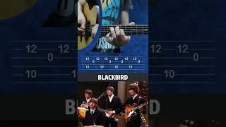 The Beatles – Blackbird  Easy Guitar Tutorial tabs [upl. by Idihsar]