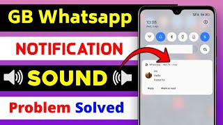 How To Solve Gb Whatsapp Notification Sound Problem  Gb Whatsapp Notification Tone Problem [upl. by Cleo715]