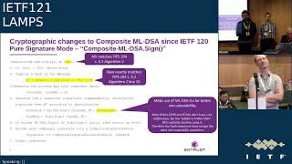 IETF 121 Limited Additional Mechanisms for PKIX and SMIME LAMPS 20241106 1500 [upl. by Standford]